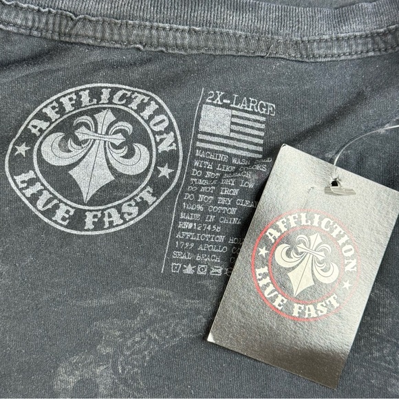 Affliction Men's Short Sleeve Graphic T-shirt - Size: 2XL -NWT - Picture 11 of 11